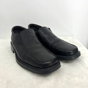 VENTURINI Dorino Men's Italian Black Leather Loafers 9.5M  Office Academia Event